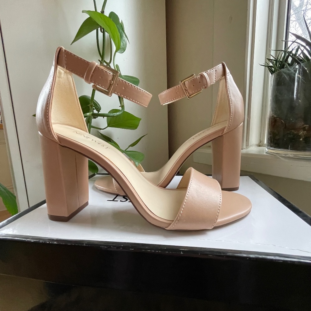 Nine West "Abrah" Nude Heels